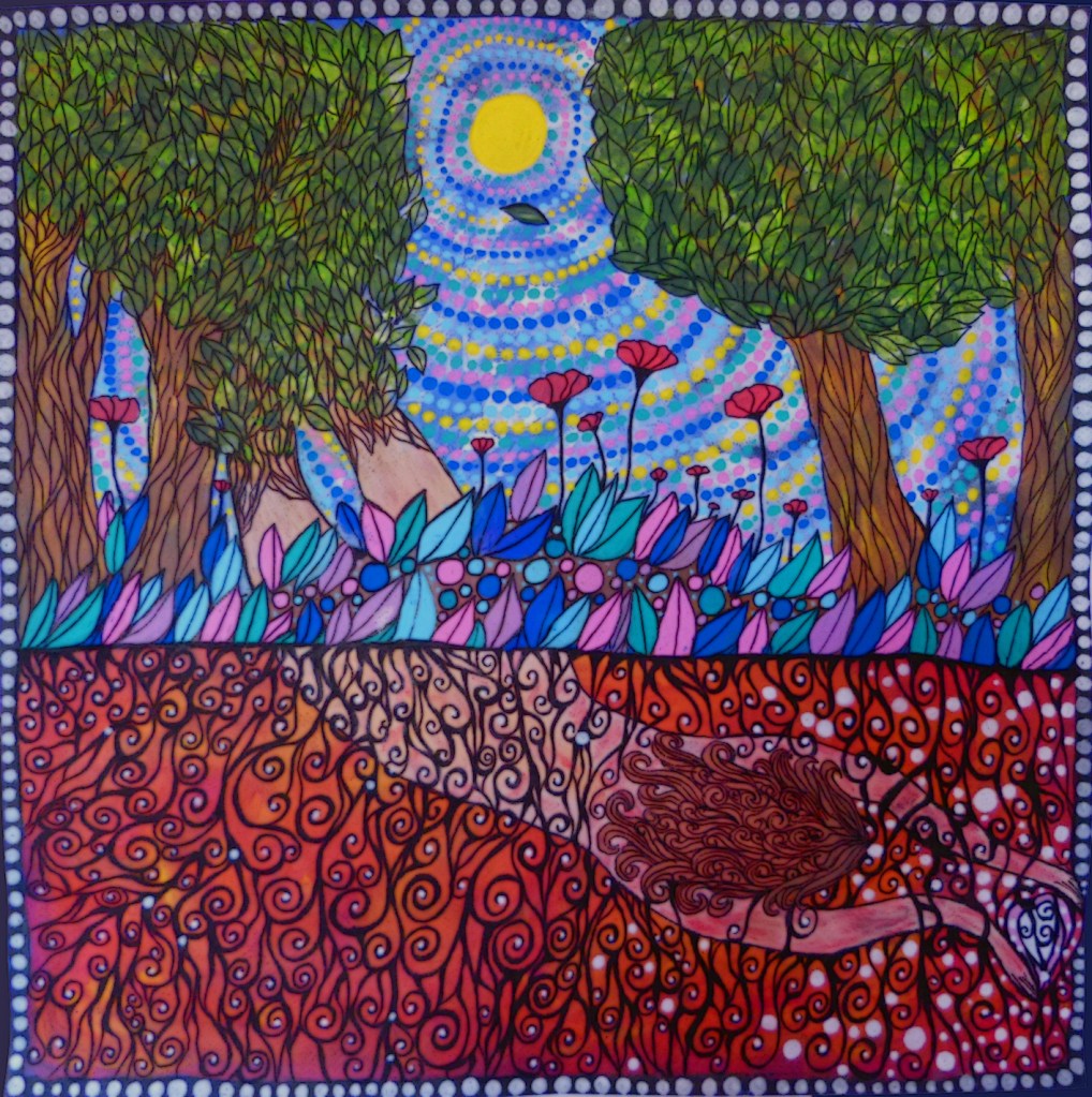 Plongée souterraine
Techniques mixtes
50X50 cm
Papier 300g